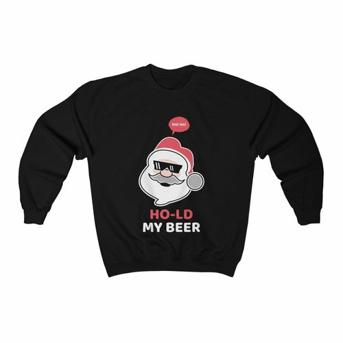 Mens Ho Ho Ho Santa Beer Crewneck Sweatshirt